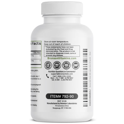 Bronson Milk Thistle Silymarin Marianum & Dandelion Extract, 120 Capsules - 2-in-1 Liver Cleanse, Health, Detox & Antioxidant Support, Non-GMO, Gluten-Free, Soy-Free