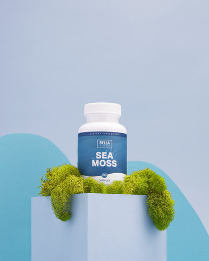 Bella All Natural Sea Moss Vitamins - Pure Sea Moss - Irish Sea Moss, 60 Capsules