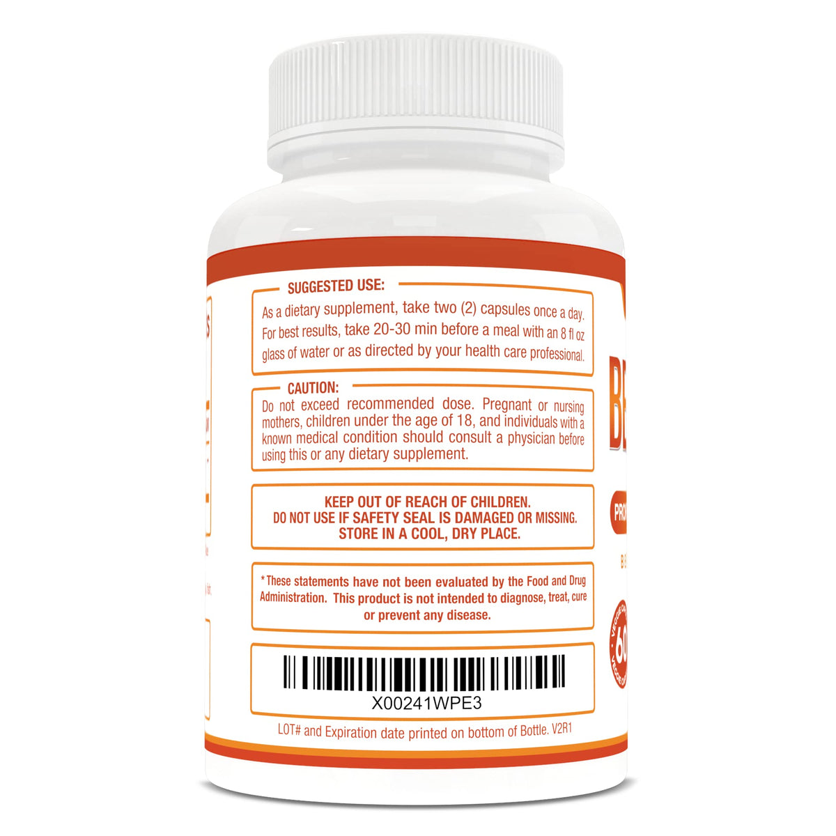 Purely Optimal Premium Berberine Supplement - 1200mg Berberine HCl, Non-GMO