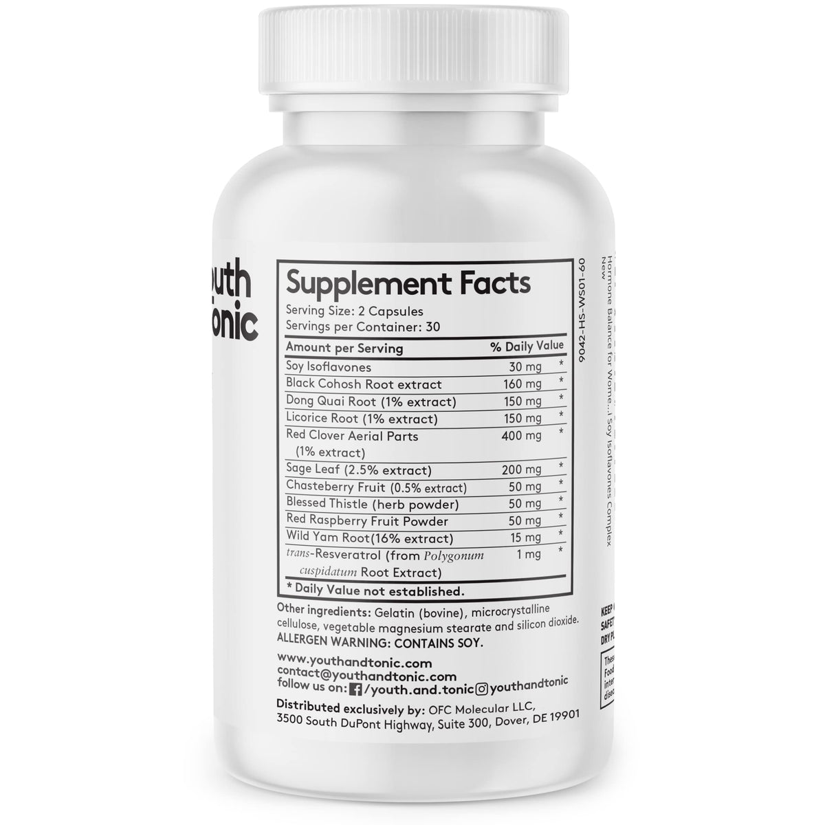 Youth & Tonic Women Water Weight Loss Pills for Hormonal Changes and Fluid Retention During PMS