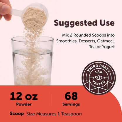 Micro Ingredients Organic Camu Camu Powder, 12 oz - Freshly Harvested Berry - Source of Naturally Occurring Vitamin C - Non-GMO, Vegan Friendly