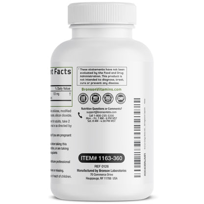 Bronson Ginkgo Biloba Extra Strength Brain & Memory Support 120 Capsules - Vegetarian, Non-GMO, Gluten Free, Soy Free, Memory, Cognitive & Brain Health Support