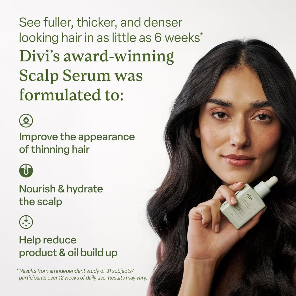 Divi Scalp Serum for Thinning Hair, 30ml - Clinically Tested, Nourishing Formula with Amino Acids, Caffeine & Rosemary Oil - Promotes Healthy Scalp, Reduces Oil & Product Buildup, Pack of 2