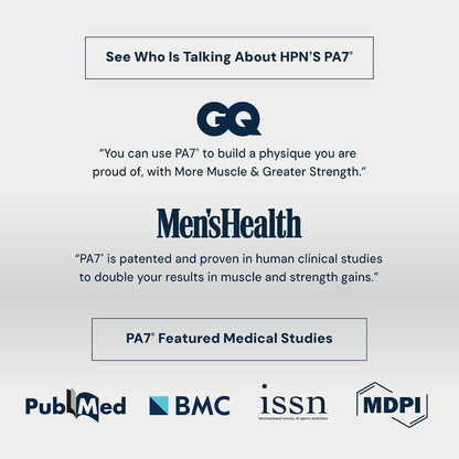 HPN PA(7) Phosphatidic Acid Muscle Builder Top Natural Muscle Builder - Boost mTOR - Build Mass and Strength from Your Workout - 10 Day Supply - Mediator phosphatidic acid with L-leucine supports protein synthesis, lean muscle and strength from training