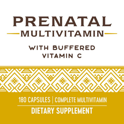 Nature's Way Prenatal Multivitamin, with folate for Healthy Brain and Spinal Development