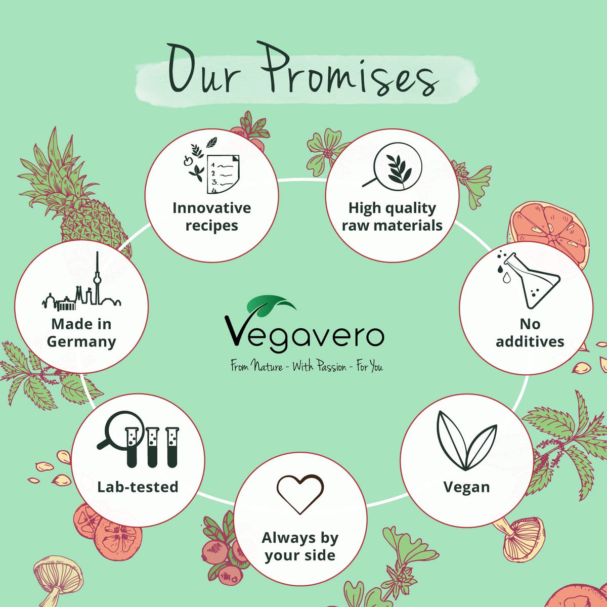 Vegavero Vegan Collagen Complex + Hyaluronic Acid - NO Additives - Vegan Collagen Powder Vollagen - Essential Amino Acids - 120 Capsules