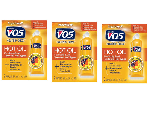 Vo5 Hot Oil Therapy Treatment 2 Count 0.5 Ounce (14ml) (3 Pack)