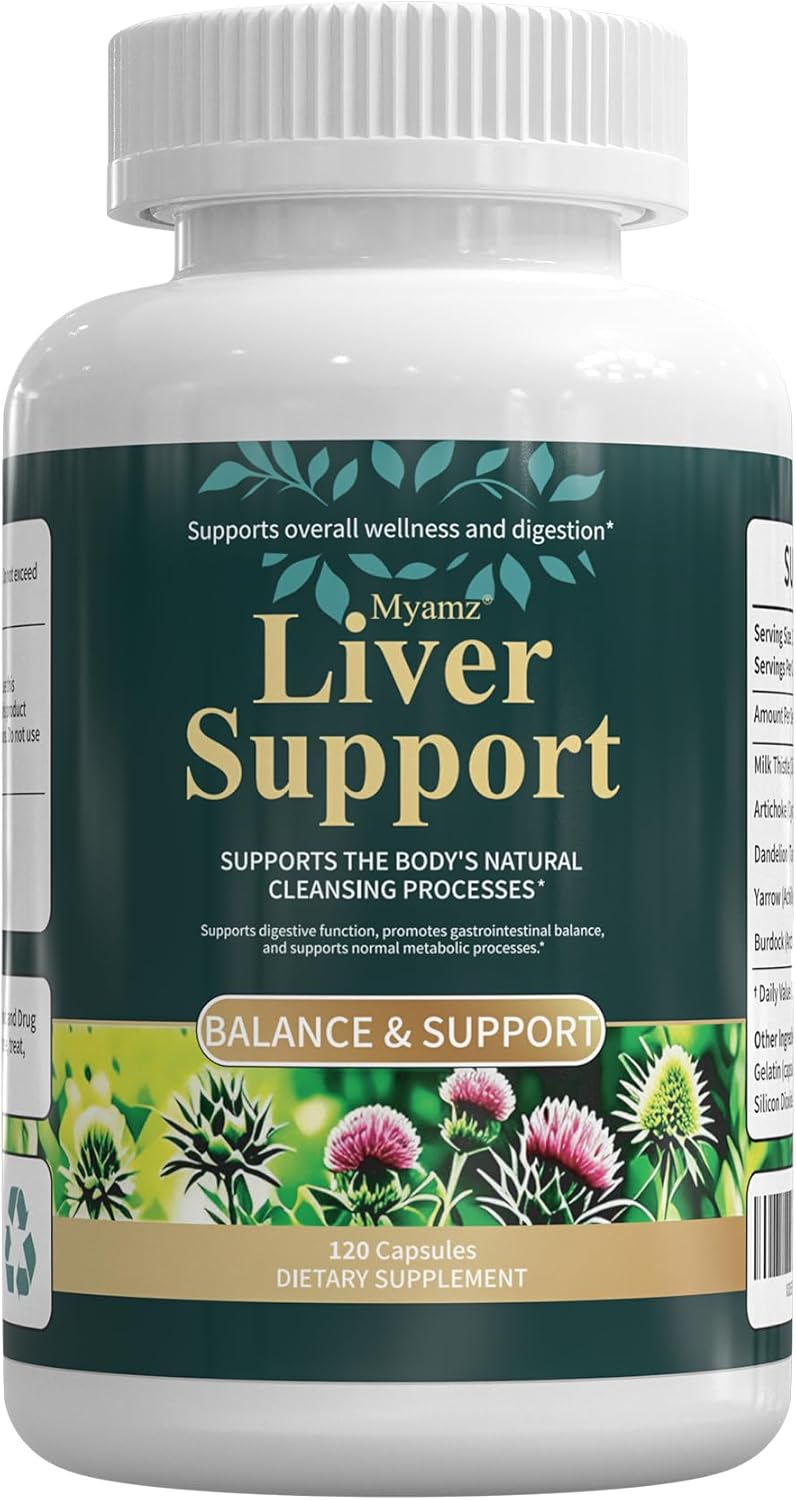 ‌Liver Protector – Liver Support Supplement with Milk Thistle, NAC & Turmeric - Helps with Digestive Comfort, Gluten-Free & Vegan Capsules (60 Count)‌