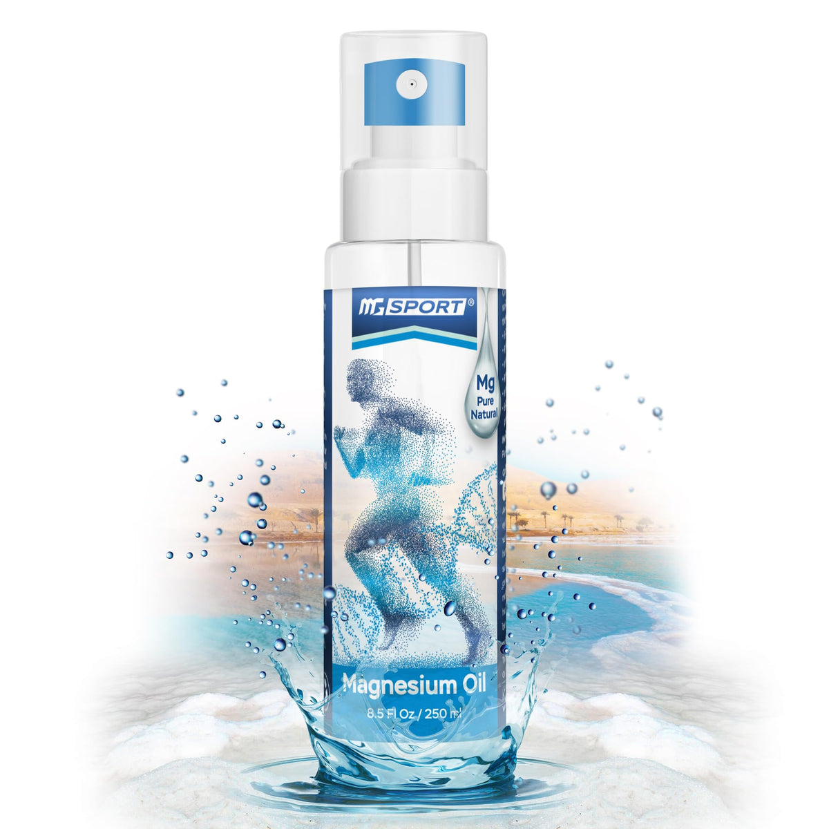High Absorption Pure Magnesium Oil Spray - 250 ml - 100% Pure Magnesium Chloride