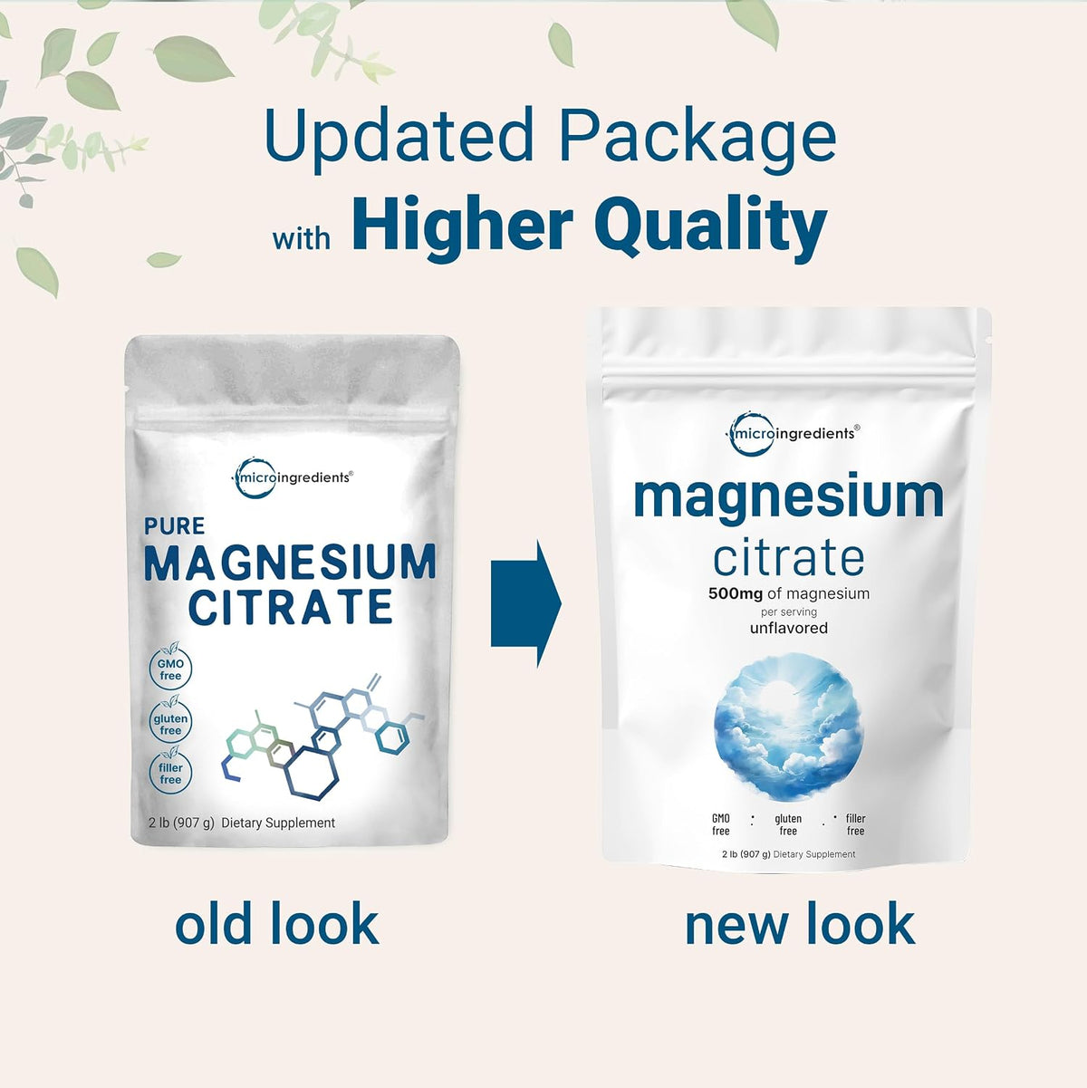 Magnesium Citrate Powder, 2lbs - Unflavored Magnesium Supplement - Relaxation and Nutrient Utilization - Easily Absorbed Formula - Non-GMO, Vegan, Gluten Free