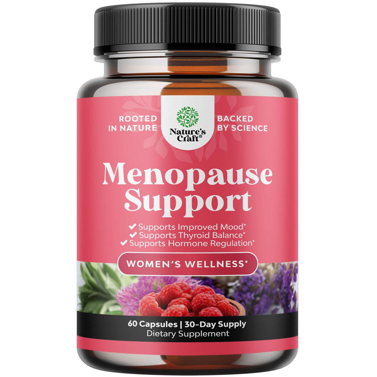 Complete Herbal Menopause Supplement for Women - Multibenefit Menopause Relief Hormone Balance