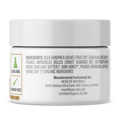 NewLife Naturals Certified Organic Vulva Cream - Menopause Support, Itching Relief, Vaginal Moisturizer