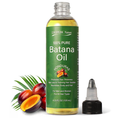 LHOPEBK Nature Organic Batana Oil for Hair Growth: Pure and Natural Batana Oil Deeply Nourishing Scalp for Thicker & Stronger Hair 4.23 FL OZ