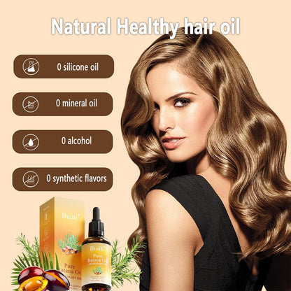 Buiiti Batana Oil with Rosemary for Hair Growth, Organic Hair Treatment for Thinning Hair, Scalp Nourishing, Strengthen & Moisturize Dry Damaged Hair, 1 fl oz