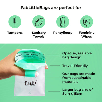 Fab Little Bag Starter Plus Pack - 45 Sanitary Disposal Bags Plus Recyclable Refill Pack