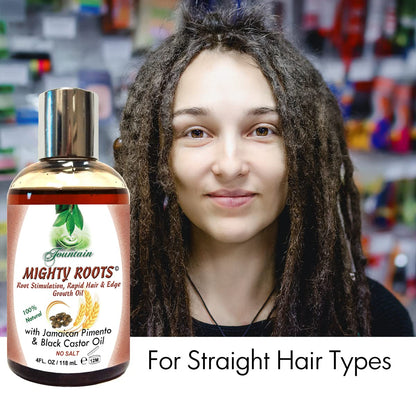 Fountain Mighty Roots with Jamaican Pimento Black Castor Oil 4 Ounce (Pack of 2)