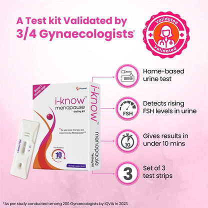 BKL Menopause Testing kit - for Women Facing Menopause Symptoms Like hot Flashes, Night Sweats