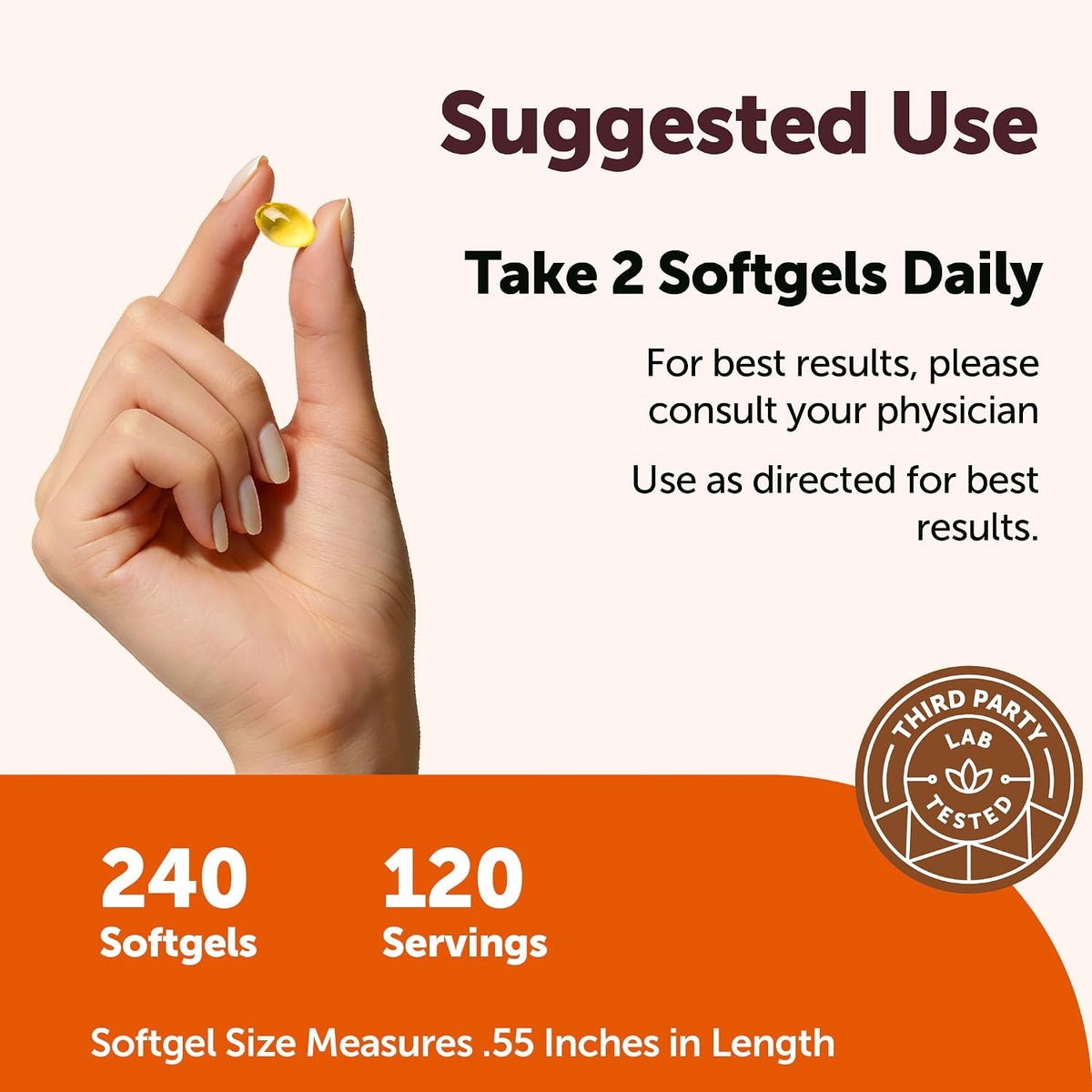 Micro Ingredients Vitamin E 1000 IU (450 mg) Per Serving, 240 Softgels - Daily Vitamin E Supplement - 4-Month Supply - Non-GMO, Gluten Free