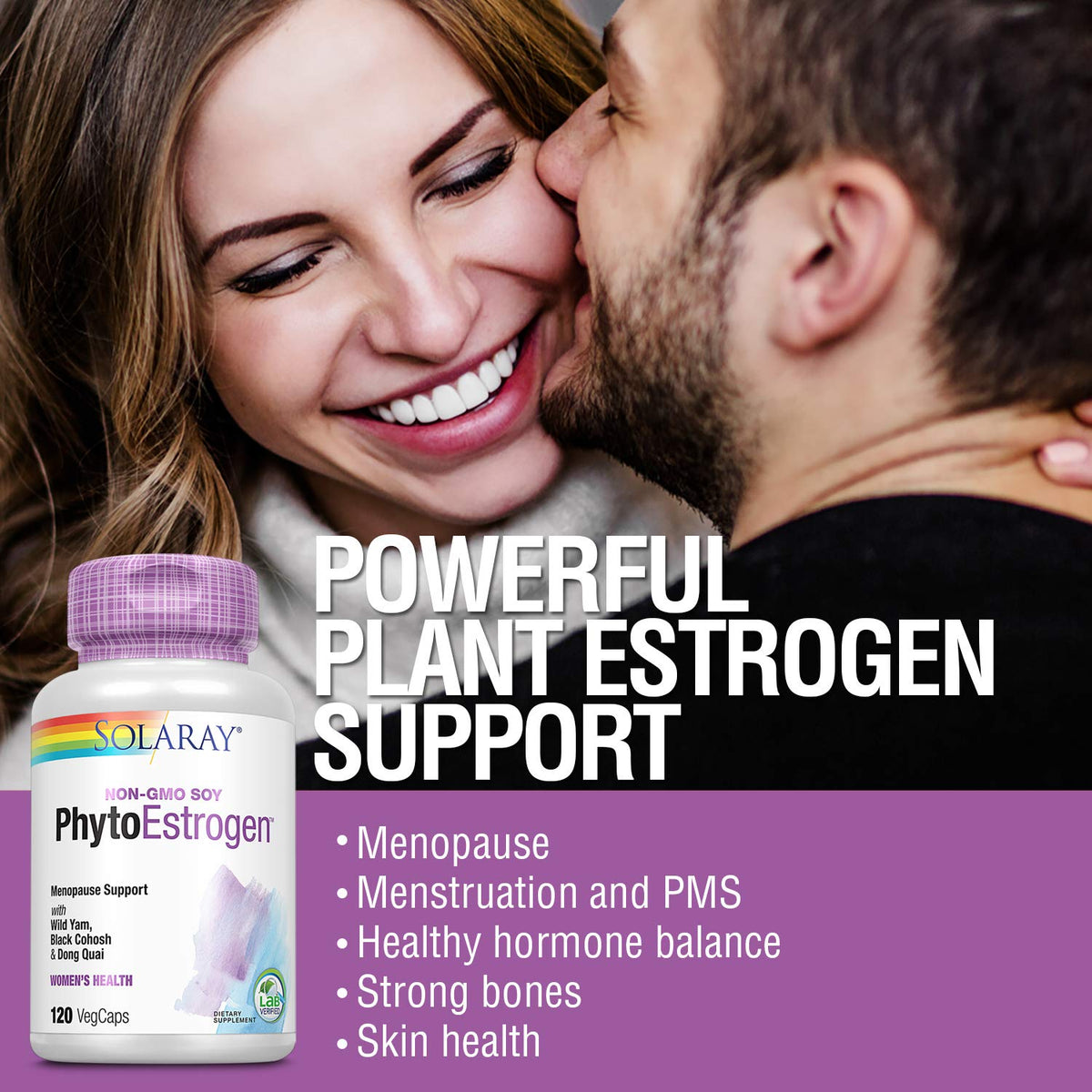 Solaray Phytoestrogen Supplement, 120 Count