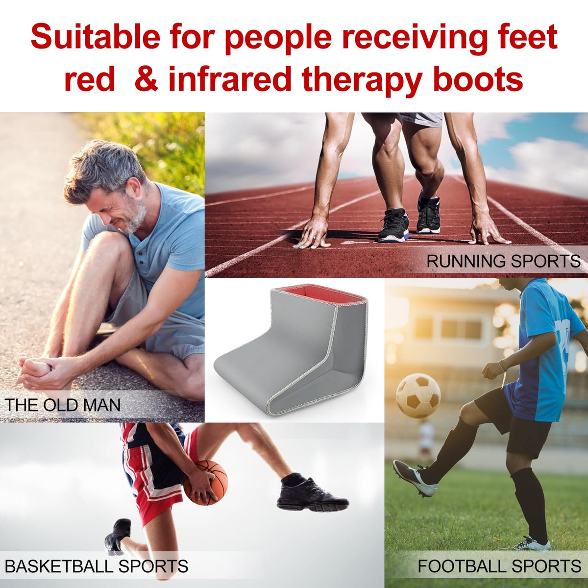 Red Light Therapy Boot for Feet, Infrared Light Therapy Slipper for Perfect Foot Care, Ideal for Ankle