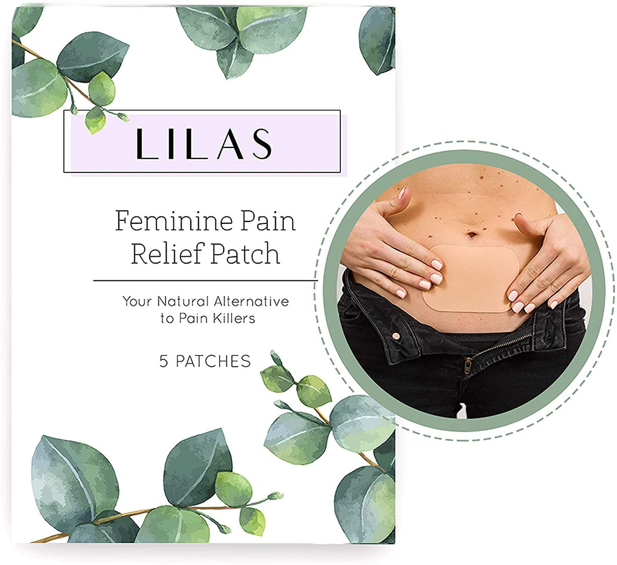 LILAS Period Cramps Pain Relief Patch - Pack of 5