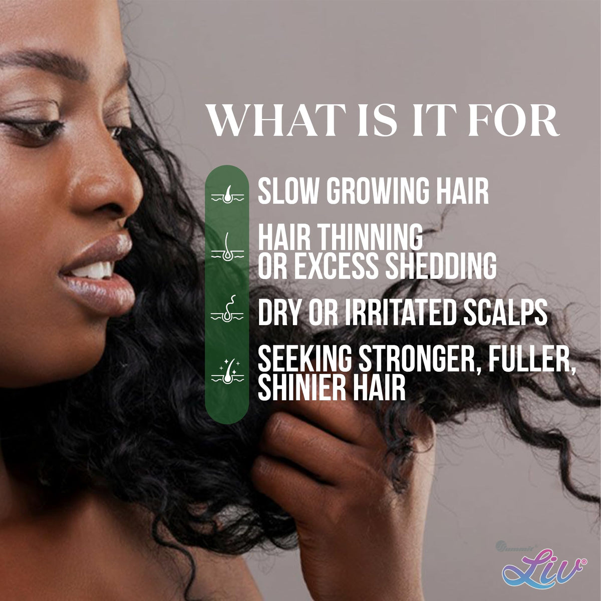 LIV LoveGrowth Rapid Bloom Scalp Nourishing Oil, Supports Healthy Hair Growth and Length Retention, Lightweight Non-Greasy Hair Growth Oil for Hair, Rosemary Peppermint Infused, 1.6 fl oz 47 mL