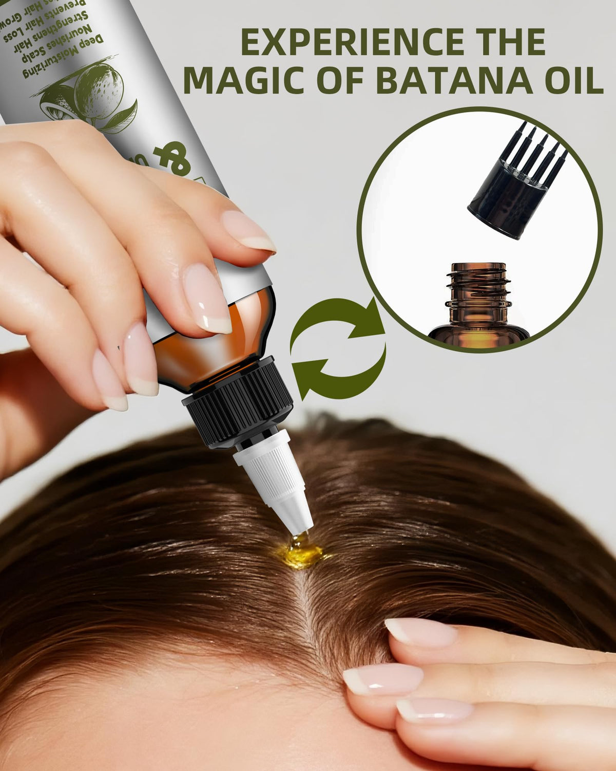 Ktintar 100% Natural Raw Batana Oil for Hair Growth, Dr Sebi Hair Growth Oil From Honduras, Thicker & Stronger Hair - 4.23 Fl Oz