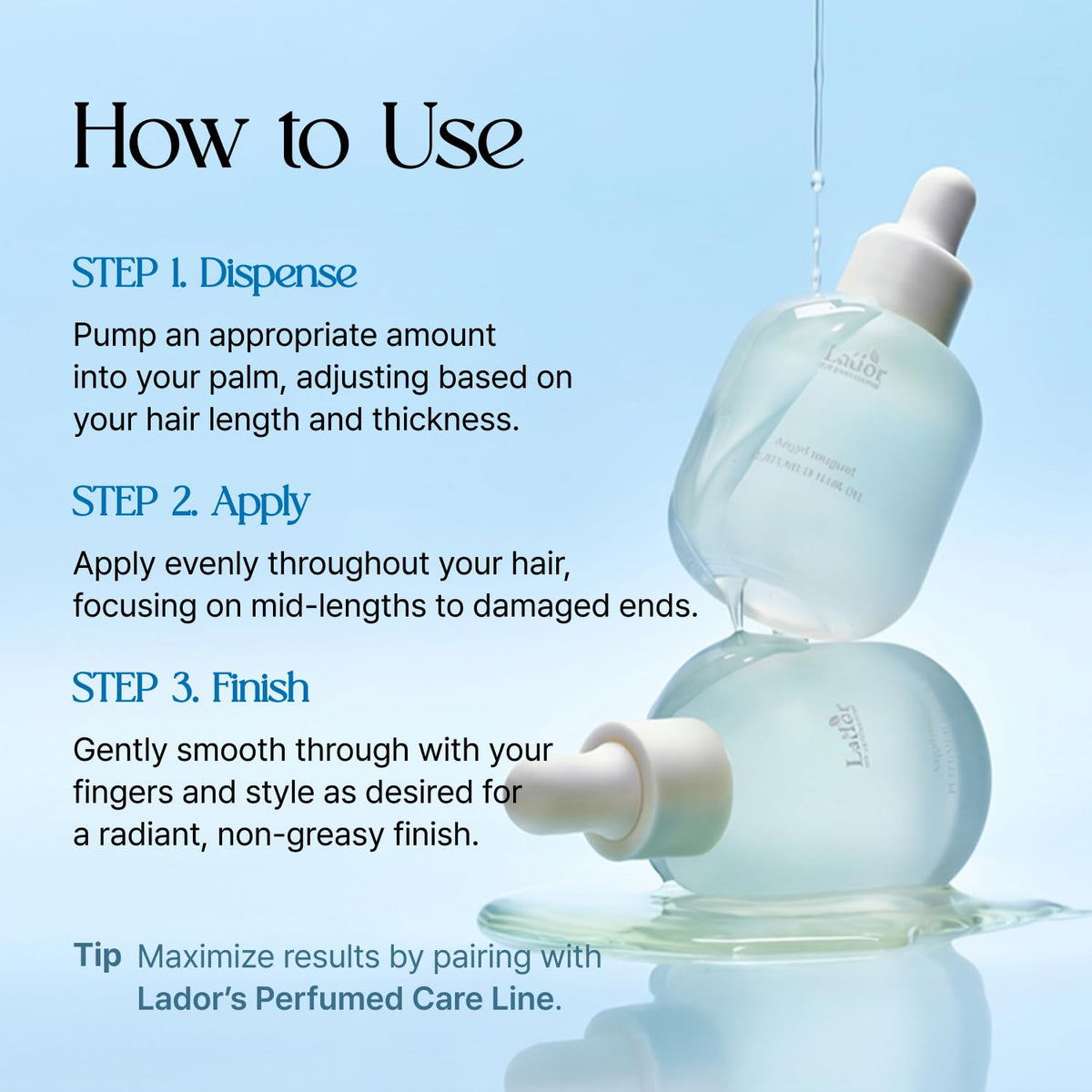 LA’DOR Perfumed Hair Oil (Angel Muguet), Floral Musk Fragrance, Argan & Avocado Oils with Keratin for Shine and Frizz Control, for Dry, Damaged Hair, Korean Hair Care (1.01 Fl Oz / 30 ml)