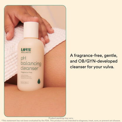 Love Wellness pH Balancing Cleanser & The Killer - Boric Acid Suppositories & Feminine Wash