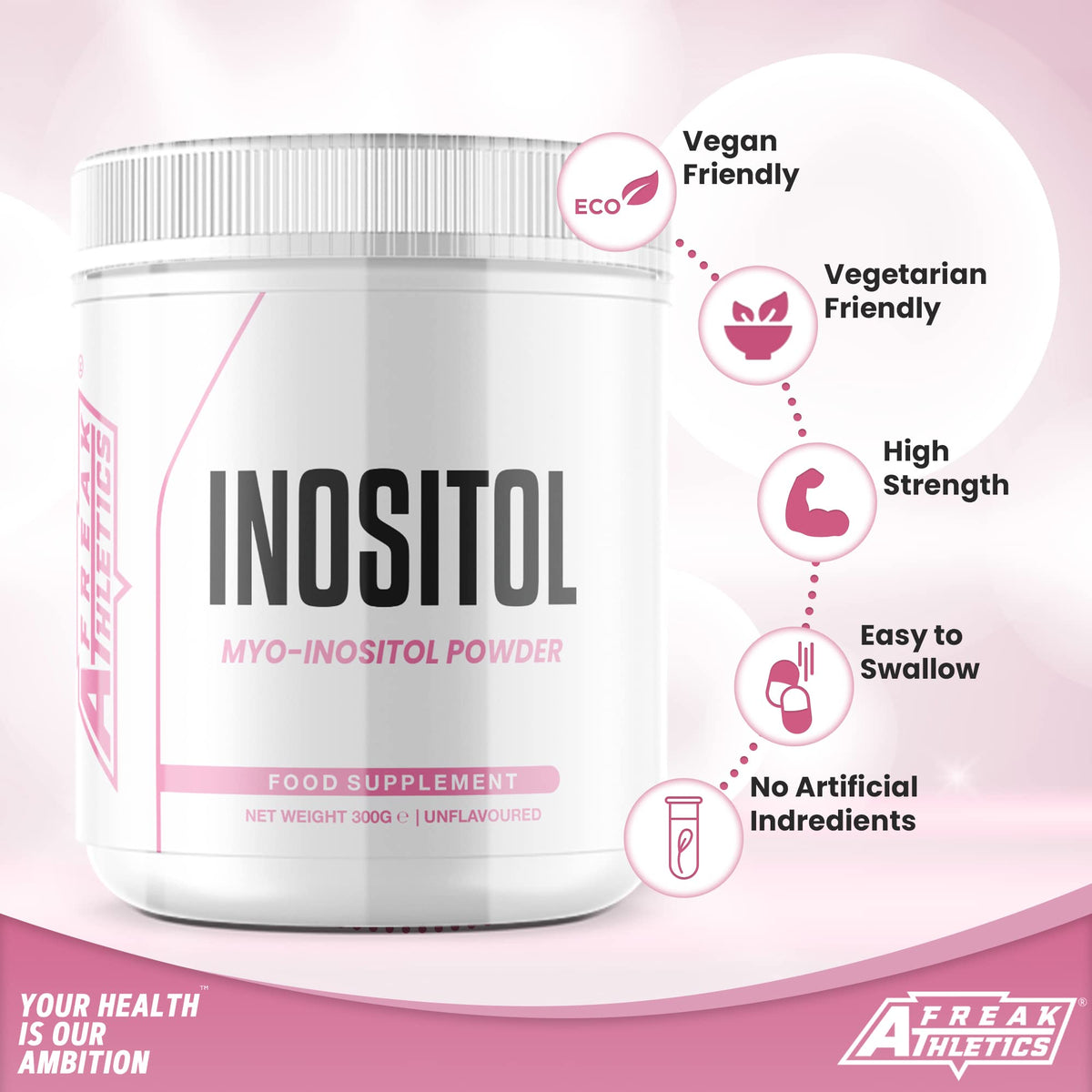 Inositol (Myo-Inositol) Powder 300g - Premium Myo Inositol Powder - Supports Women