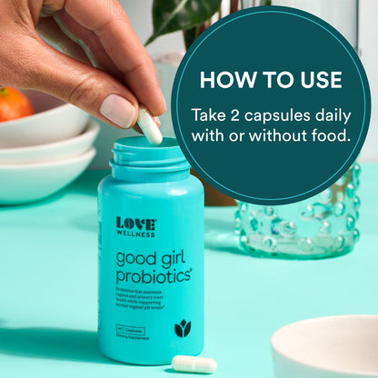Love Wellness Flora Power & Good Girl Probiotics - Vaginal Suppositories & Prebiotics for Women