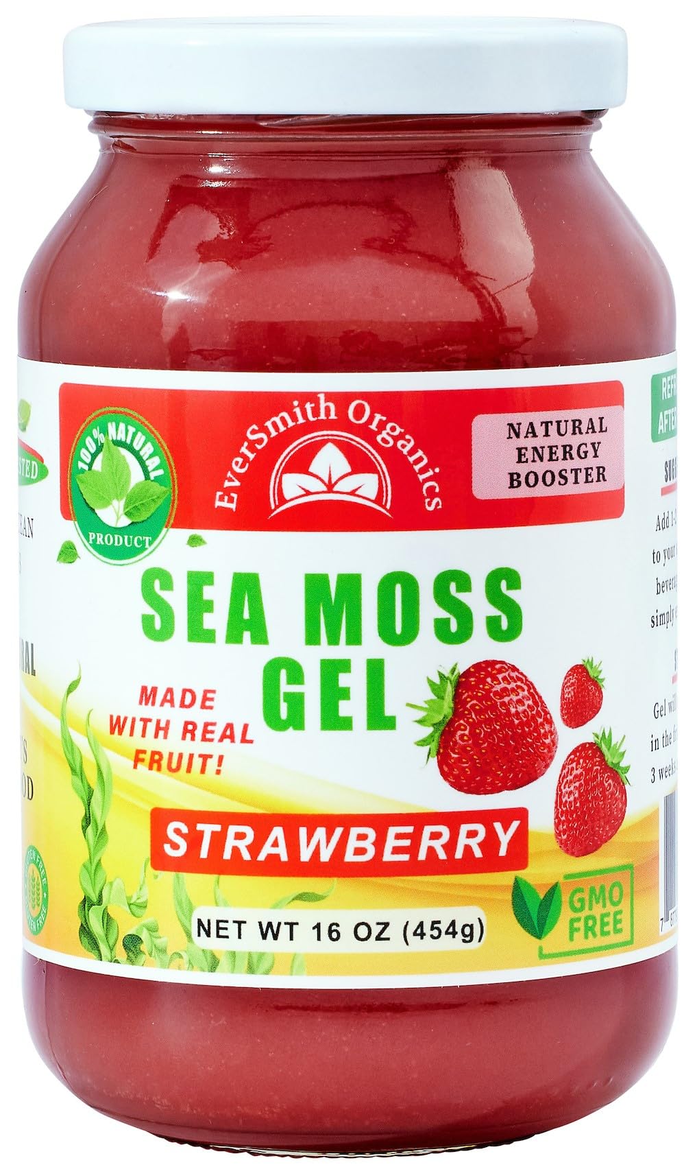 EverSmith Organics - Wildcrafted Irish Sea Moss Gel - Made in USA - Rich in Vitamins