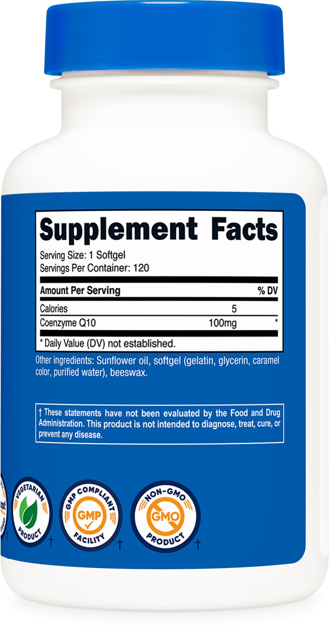 Nutricost CoQ10 Softgels (120 Servings / 100 Mg CoQ10 Per Serving) - Better Absorption