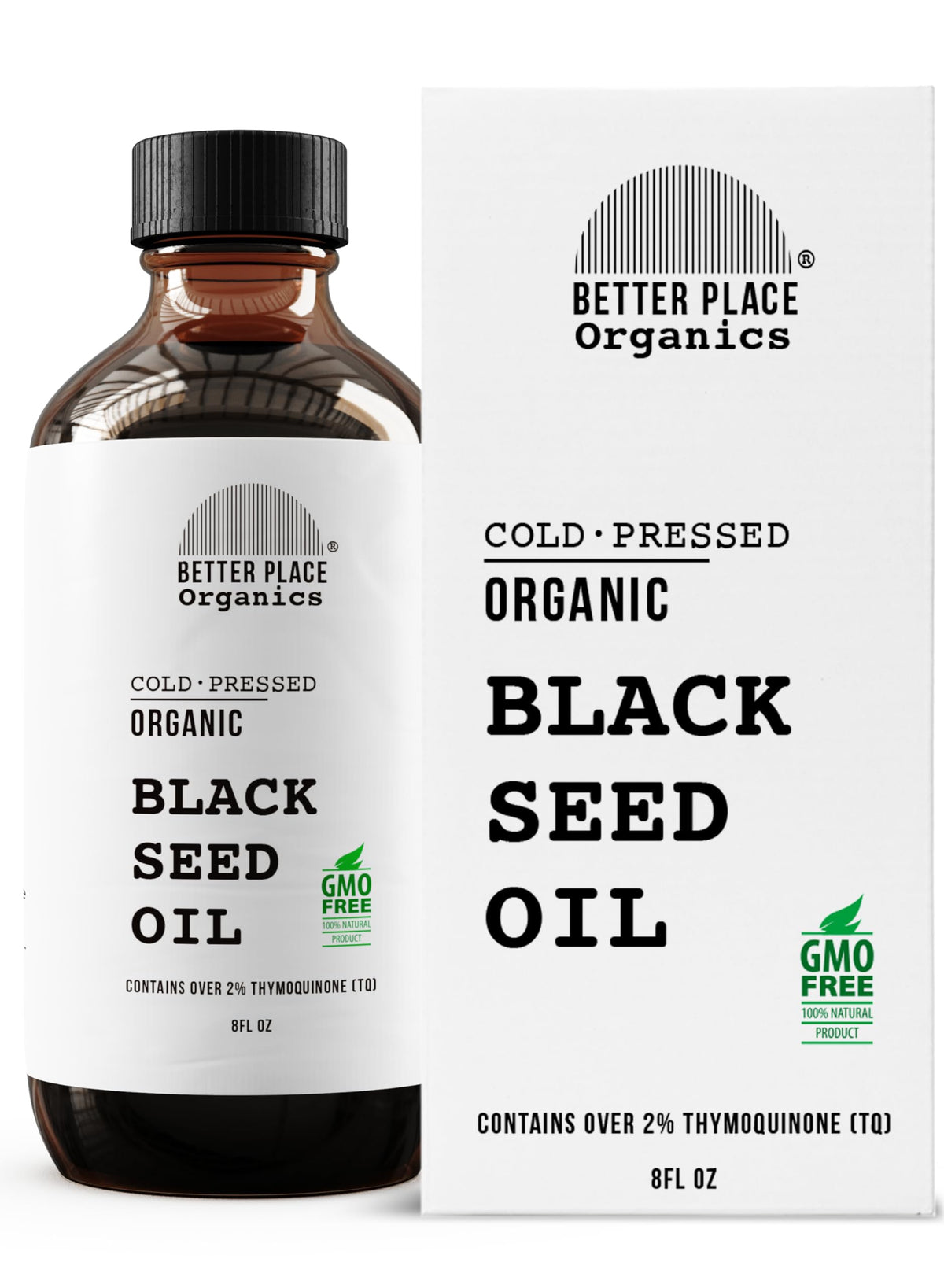 Organic Black Seed Oil - 100% Virgin Cold Pressed Liquid Pure - External Use on Joints, Hair, Skin, Nails - 8 oz