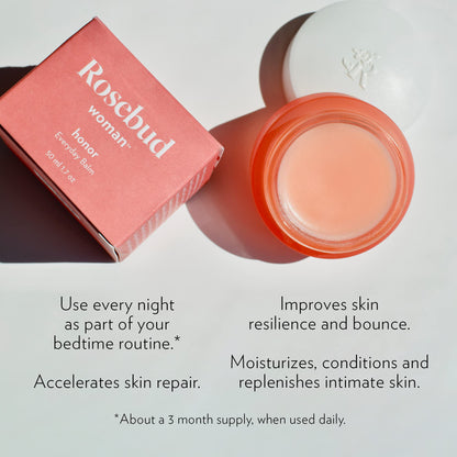 Rosebud Woman Honor: Everyday Balm for Intimate and Sensitive Skin Areas