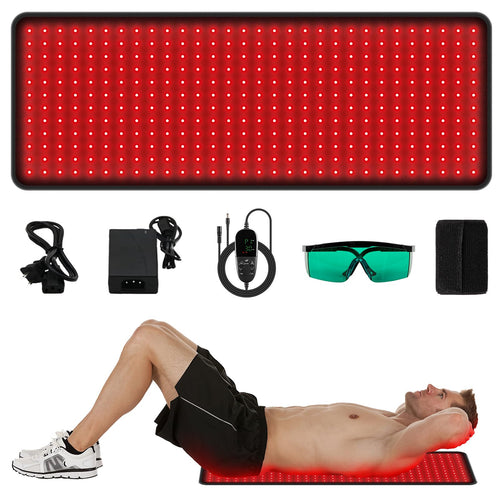 LED Red Light Therapy Pad Upgraded Large Size 660nm Red Light and 850nm Near Infrared Light