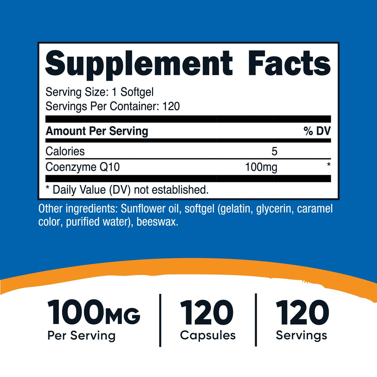Nutricost CoQ10 Softgels (120 Servings / 100 Mg CoQ10 Per Serving) - Better Absorption