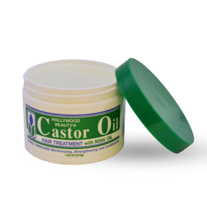 Hollywood Beauty Castor Oil Hair Treatment with Mink Oil, 7.5 Ounce
