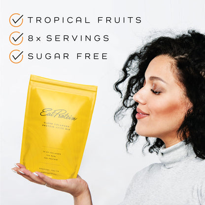 EatProtein Tropical Fruits Collagen Protein Juice Drink Mix - 24g Protein - 26.4g Collagen - 8X Servings