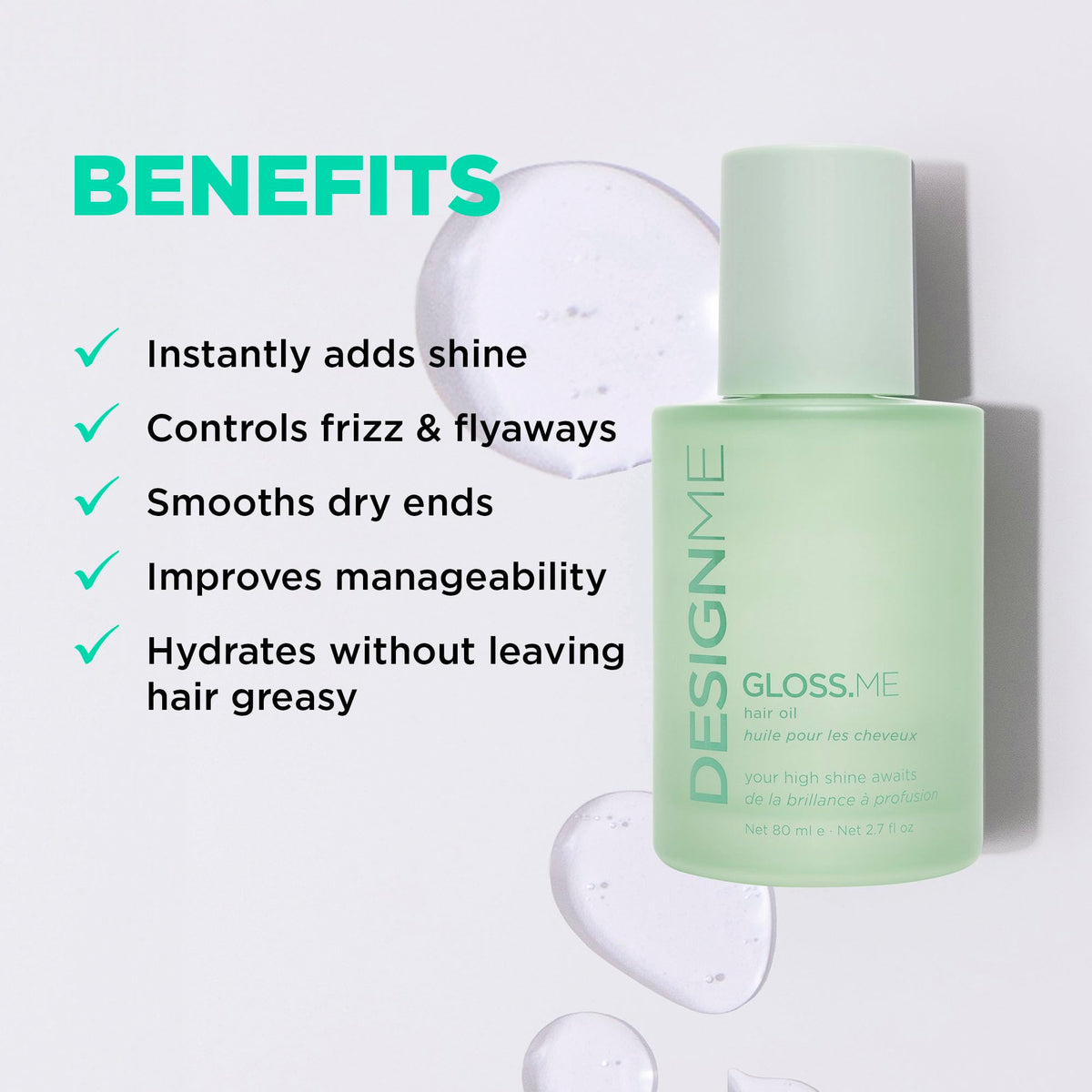 DESIGNME GLOSS.ME Hair Serum 2.7 Oz