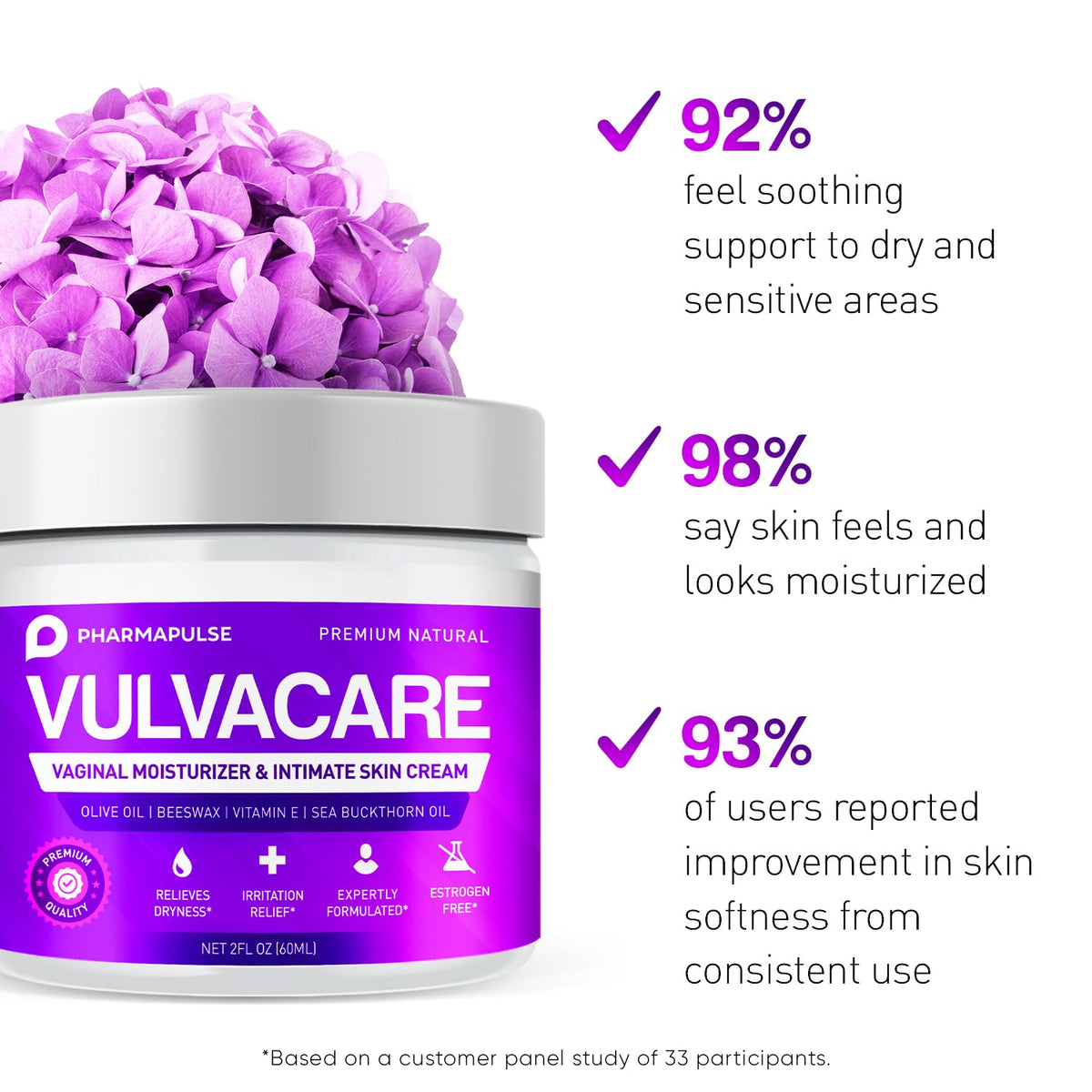 Pharmapulse Vaginal Moisturizer, Vulva Balm Cream, Intimate Skin Care, Menopause Support