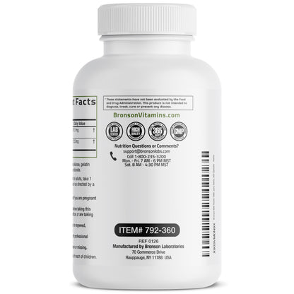 Bronson Milk Thistle Silymarin Marianum & Dandelion Extract, 120 Capsules - 2-in-1 Liver Cleanse, Health, Detox & Antioxidant Support, Non-GMO, Gluten-Free, Soy-Free