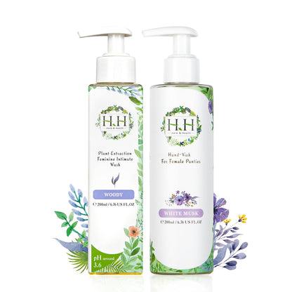 Feminine Wash+Panties Stain Remover Detergent - Natural Essential Oil Scent Vaginal Wash Women