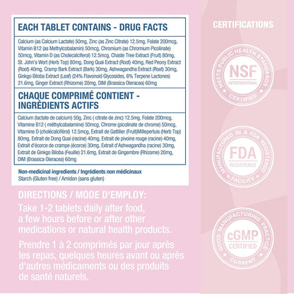 VitaminMe - PMS + Hormone Balance - Balance Estrogen & Support Menopause, Bloating, Acne & PMS Relief