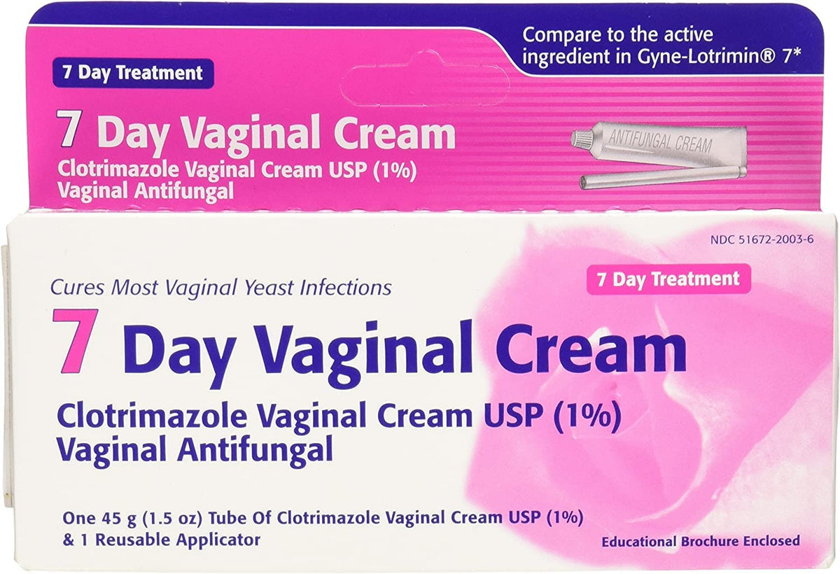 Taro Clotrimazole 7 Vaginal Cream 45 g (Pack of 12)