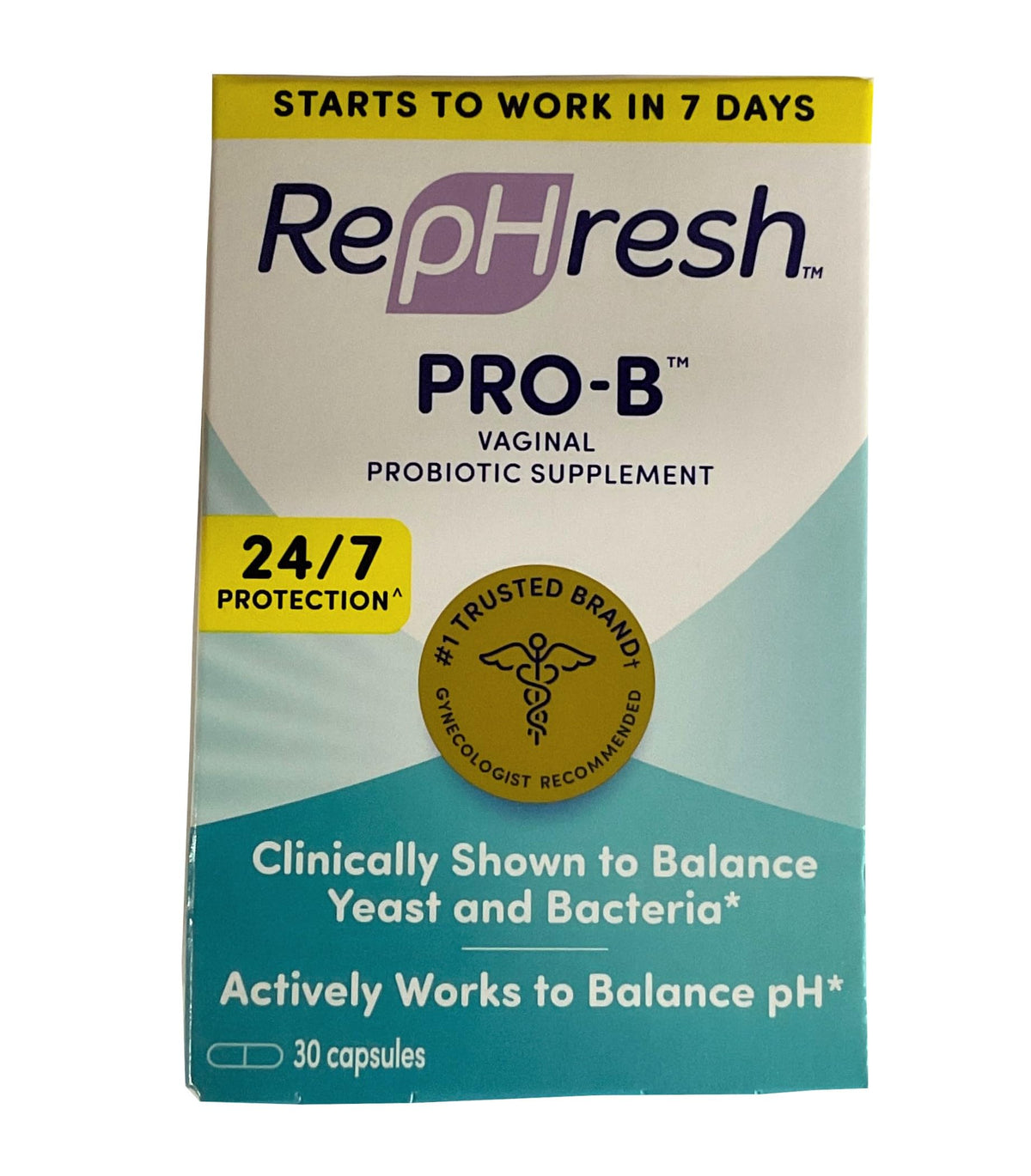 RepHresh Pro-B Probiotic Feminine Supplement FamilyValue 3Pack (30Count)