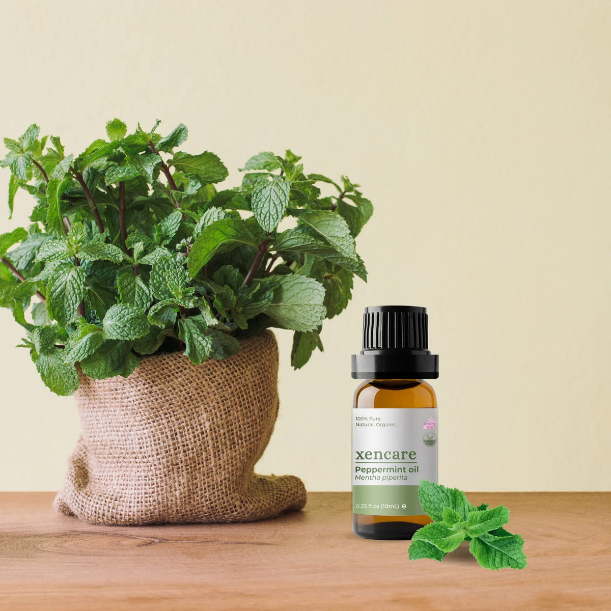xencare Peppermint USDA Organic Food Grade Essential Oil - 100% Pure Natural Undiluted
