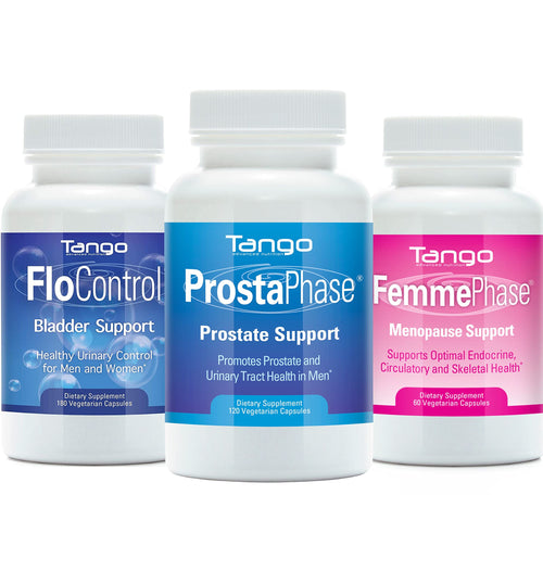 FloControl Natural Herbal Bladder Support Supplement and FemmePhase Advanced Menopause