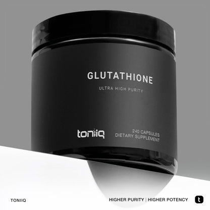 Toniiq Ultra High Strength Glutathione Capsules - 1000mg Concentrated Formula - 98%+