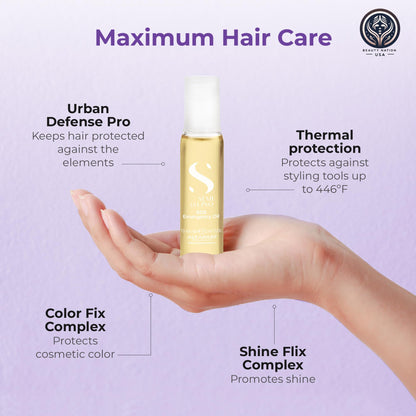 Alfaparf SOS Reconstruction reparative Emergengy oil, treatment for Damaged hair, Hair breakage, Strengthening 6 vials Bundle with Conditioning treatment cap by Beauty Nation
